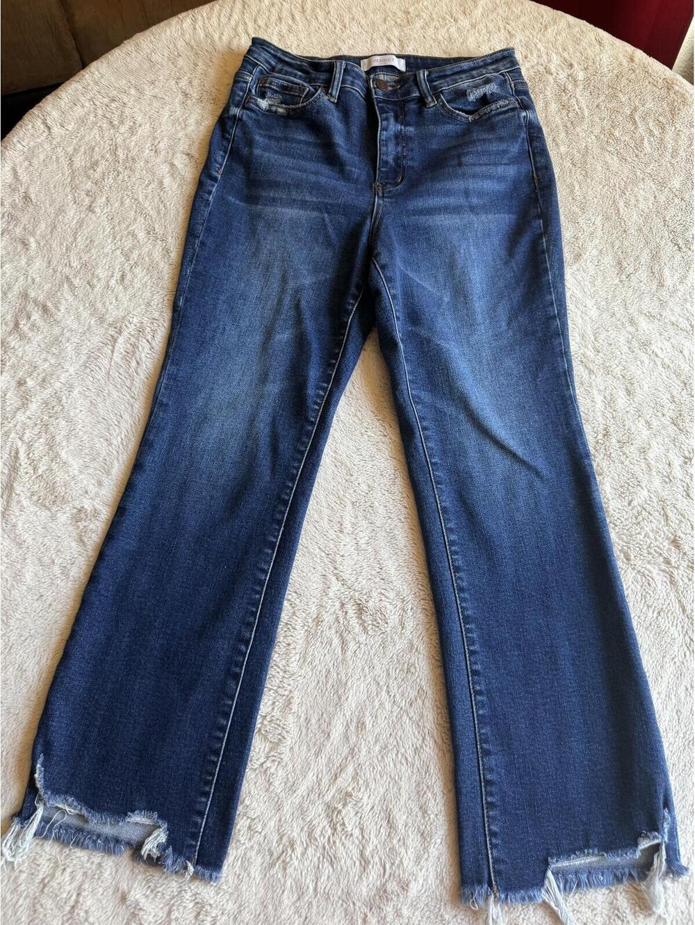 Vervet Women's‎ Blue Frayed Hem Jeans SZ 28 - Picture 2 of 8